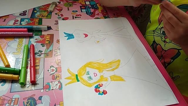 Рисуем принцессу и принца смотреть онлайн