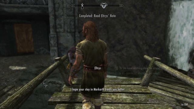 Asking Eltrys where is Shrine of Talos. Skyrim Anniversary Edition смотреть онлайн