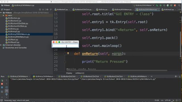 Python 3 TKINTER - GUI ENTRY (CLASS) BIND KEY смотреть онлайн