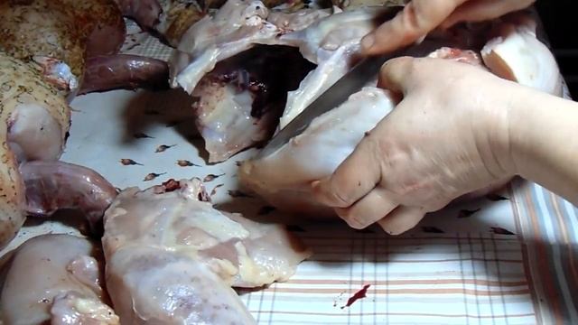 Разделка бройлера от А до Я/Мясо домашней птицы/Быстрая разделка тушки бройлера... смотреть онлайн