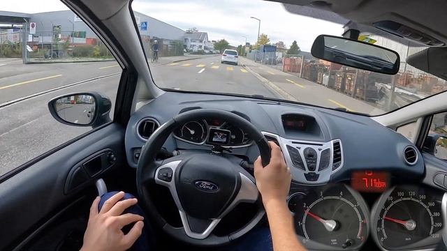 2010 Ford Fiesta 1.4 16V 96 PS CITY POV DRIVE with Fuel Consumption смотреть онлайн