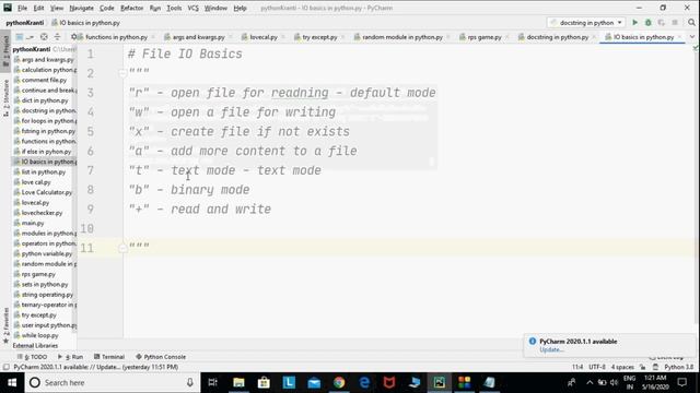 Python IO Basics || Python tutorial for absolute beginners in Hindi || #32 смотреть онлайн