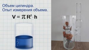 Объем цилиндра. Опыт с измерением объема