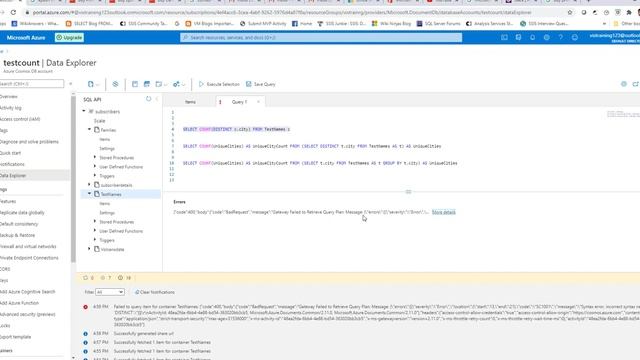 CosmosDB Quick Tips : Introduction to SQL API Querying смотреть онлайн