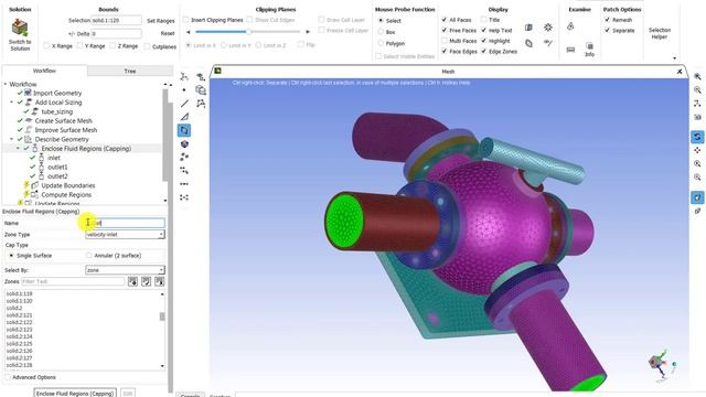 Построение сеток с помощью Fluent Meshing Workflow смотреть онлайн