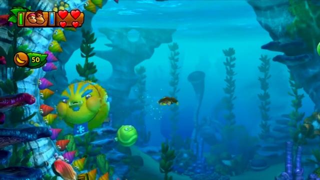 Donkey Kong Country: Tropical Freeze - 4-Boss Fugu Face Off смотреть онлайн