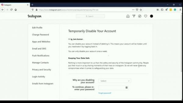 (DELETE INSTAGRAM ACCOUNT) How to Permanently delete Instagram account. Delete Insta Account (2020)