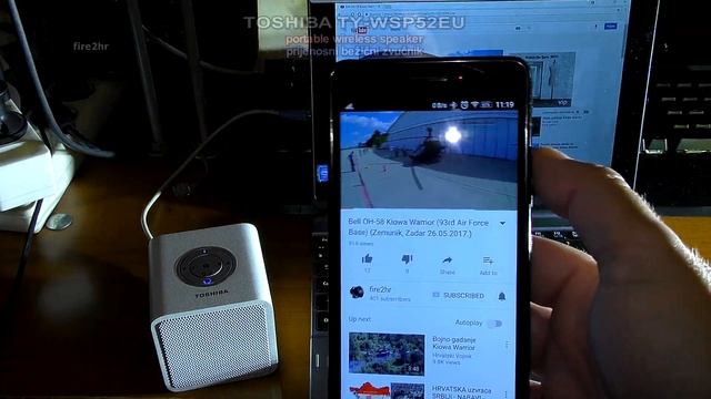 TOSHIBA TY-WSP52EU portable wireless speaker (prijenosni bežični zvučnik) смотреть онлайн
