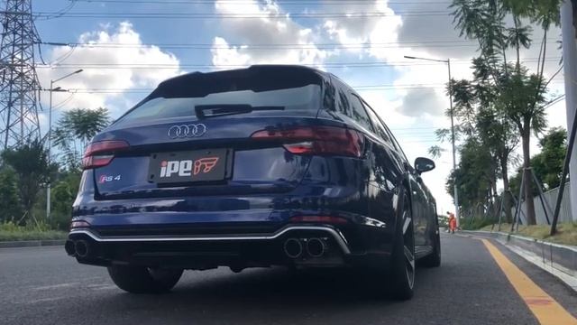 Thne iPE exhasut Full system for Audi RS4 B9 Avant 2019 смотреть онлайн