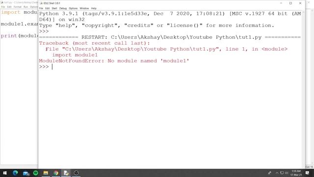 Python 3.9: Creating Modules смотреть онлайн