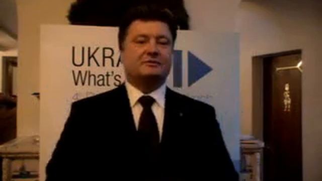 Петр Порошенко о значении Давосских мероприятий и Интернете смотреть онлайн