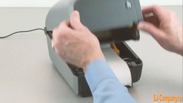 Калибровка носителя в принтере Zebra ZD620 смотреть онлайн