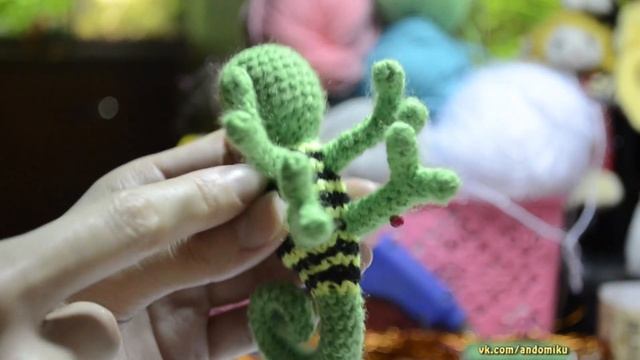 Хамелеон | Амигуруми | Игрушка | Своими руками | Творчество | Andomiku смотреть онлайн