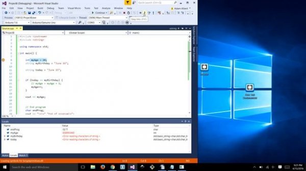 Visual Studio Debugger Tutorial (C++)