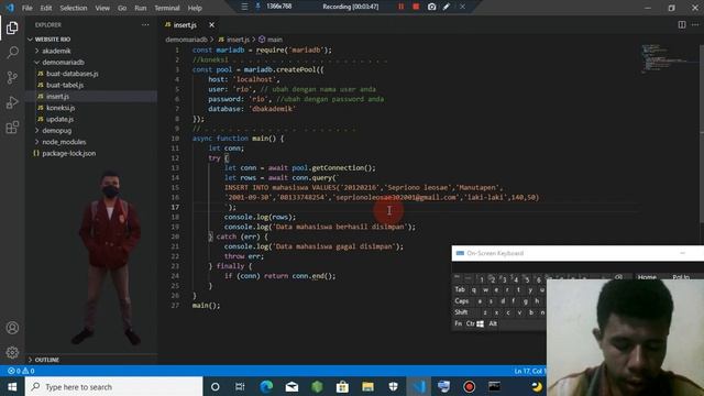 5#menambahkan data pada mariaDB dan node.js смотреть онлайн