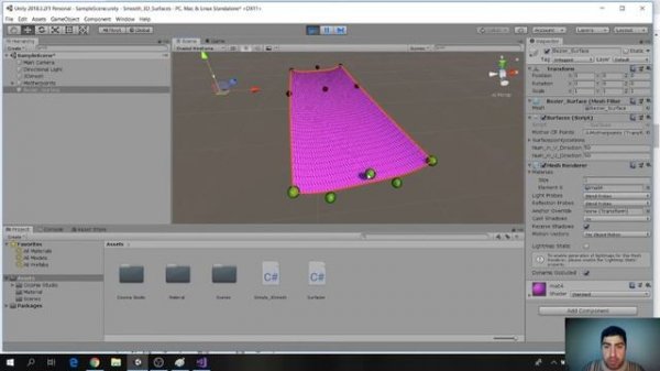 Tutorial on Creating Bezier Surface in Unity for VR/AR Projects