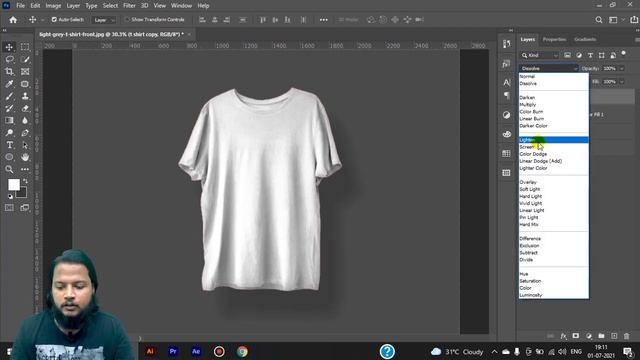 T-shirt mockup design in adobe photoshop 2021 | QUICK TUTORIAL in telugu смотреть онлайн