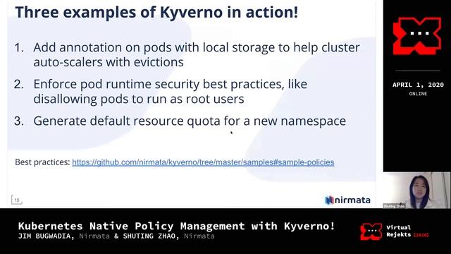 Kubernetes Native Policy Management with Kyverno! - Shuting Zhao & Jim Bugwadia, Nirmata смотреть онлайн