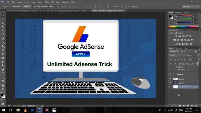how to create thumbnail youtube on Ps photoshop | make money online смотреть онлайн