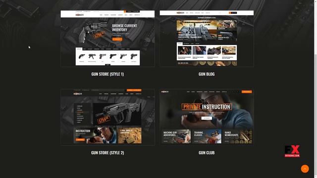 Honor Shooting Club and Weapon Store WordPress Theme Reynold Edg смотреть онлайн