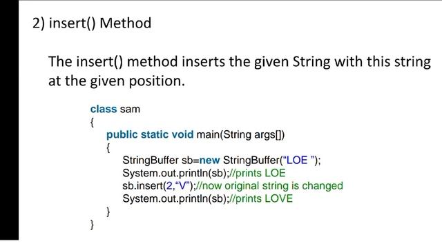 Java - String Buffer смотреть онлайн