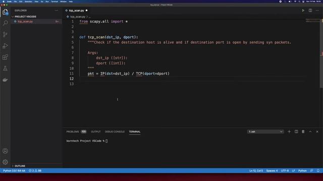 Coding TCP scanner in Python with Scapy смотреть онлайн