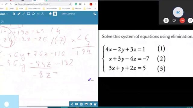 Решение уравнений с тремя неизвестными Д136 смотреть онлайн