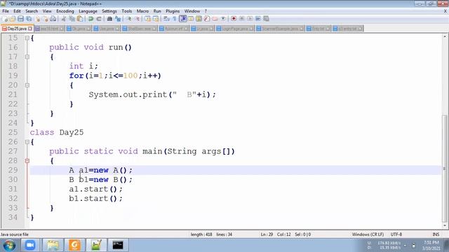 Java Assignment No 021 creating thread using runnable interface in java смотреть онлайн