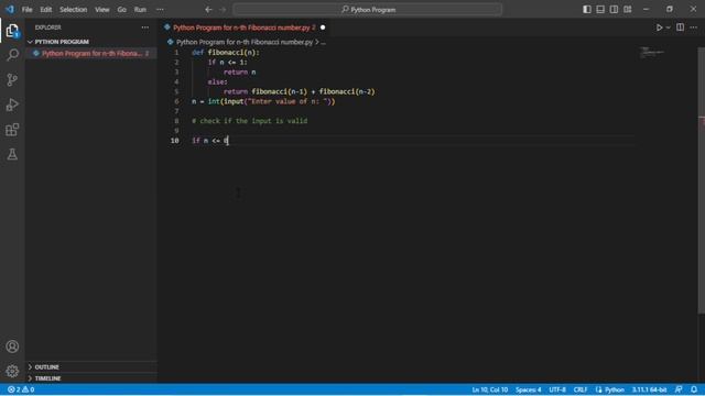 Python Program for n-th Fibonacci Number - How to Compute Fibonacci Series Efficiently! смотреть онлайн