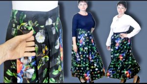 Как сшить юбку со складками? Складки на юбке без сложных расчетов.