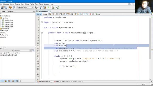 42 . Curso de Java II Bucles II Bucles II Ejercicio - Contar notas mayores e iguales a 7 смотреть онлайн