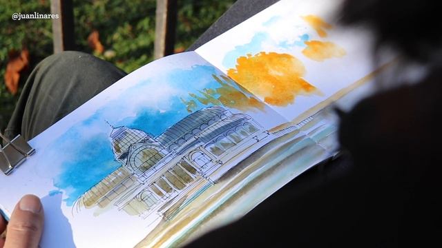 Dibujo Urbano en el parque del RETIRO | MADRID | Urban Sketching | Acuarela + Rotuladores | VLOG 0 смотреть онлайн