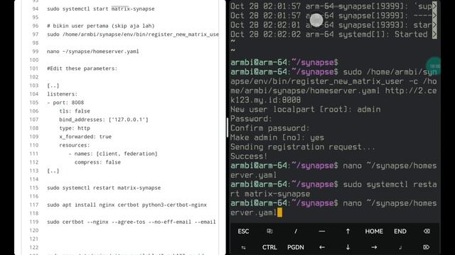 Pasang Sendiri Server Chatting di Rumah Menggunakan Matrix Synapse dan STB HG680P смотреть онлайн
