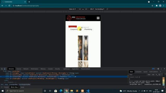 Construction Website Using HTML, CSS ,Javascript and PHP ( Part-14 ) | Making Website Responsive смотреть онлайн