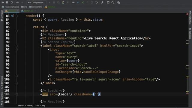 #17.2 Live Search with React | React search api | React search component | Search tutorial example смотреть онлайн