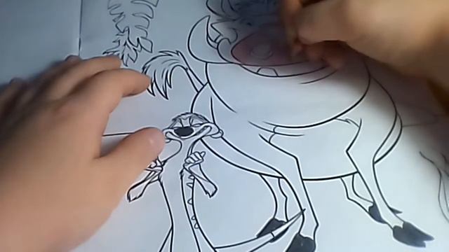 опять красим раскраску король лев смотреть онлайн