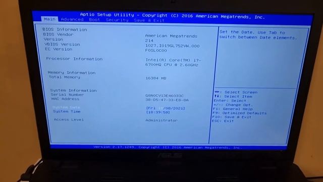 Update Bios Laptop Asus ROG смотреть онлайн