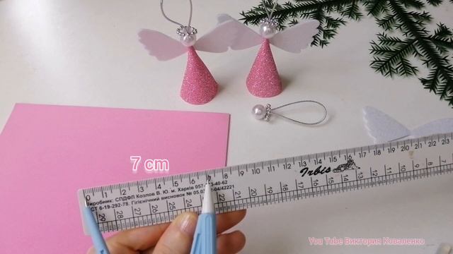 DIY ? Рождественский АНГЕЛ ? Елочные игрушки своими руками из фоамирана смотреть онлайн