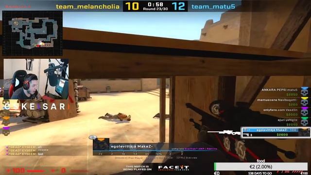 MakeZ сделал безумный клатч 1vs5 на эко-раунде смотреть онлайн