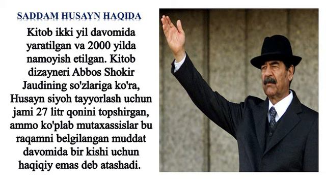 SADDAM HUSAYN HAQIDA.