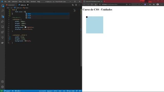 #8 Curso de CSS de básico a master - Unidades *px, rem, em, vh, vw, % y más * | Designicode смотреть онлайн
