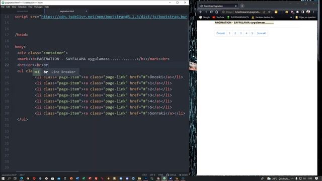 Bootstrap Pagination İşlemleri 13 смотреть онлайн
