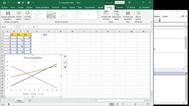 75 excel vba 2019: Crear grafico de linea con elementos como linea, titulo, leyenda. смотреть онлайн