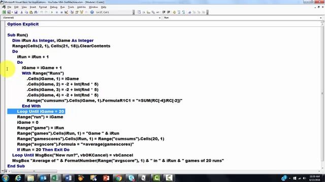 Slotmachine Stimulation With VBA