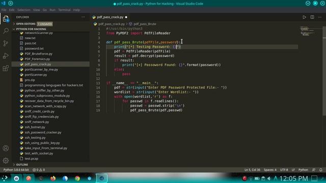 PDF Password Cracker Using Python смотреть онлайн