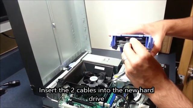 Lenovo ThinkCentre M82: Replacing the Hard Drive смотреть онлайн