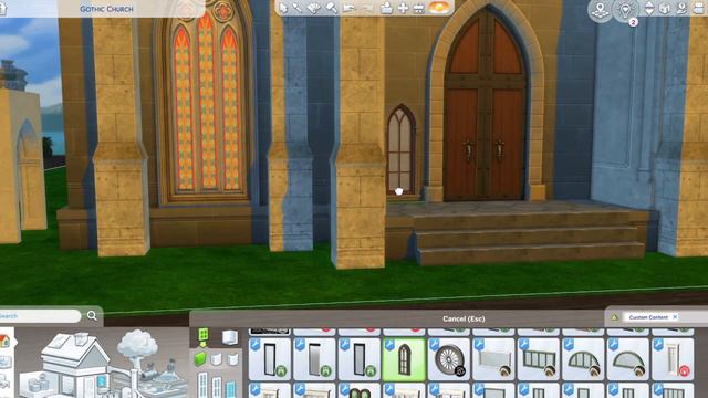 Gothic Church Speed Build Exterior - The Sims 4 With CC смотреть онлайн