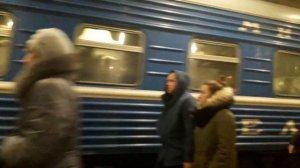 Прибытие поезда 85 «Белый аист» Киев-Минск на станцию Минск-пассажирский