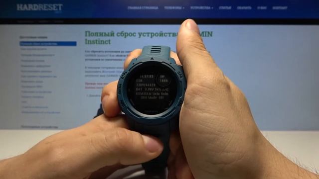 Как войти в сервисное меню на Garmin Instinct — Секретные режимы смотреть онлайн
