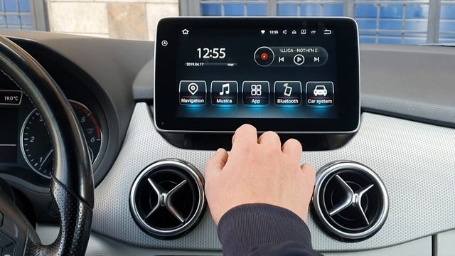 Mercedes classe a b monitor dedicato Android 9 pollici смотреть онлайн